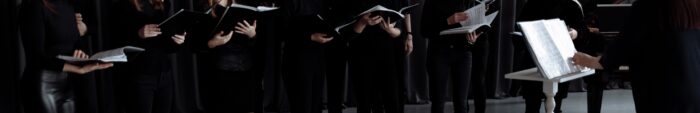 Vacature dirigent Arc of Light Houten. Het koor hoopt per september een nieuwe dirigent te hebben.

Photo by Thirdman: https://www.pexels.com/photo/a-choir-wearing-black-clothes-singing-together-6193853/